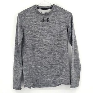 Under Armour Kid’s Cold Gear Long Sleeve in Heathered Gray